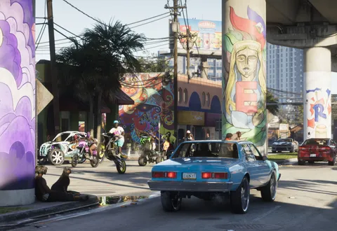 Official GTA VI Leonida / Vice City artwork on the gta 6 boats guide