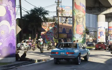 Official GTA VI Leonida / Vice City artwork on the gta 6 boats guide