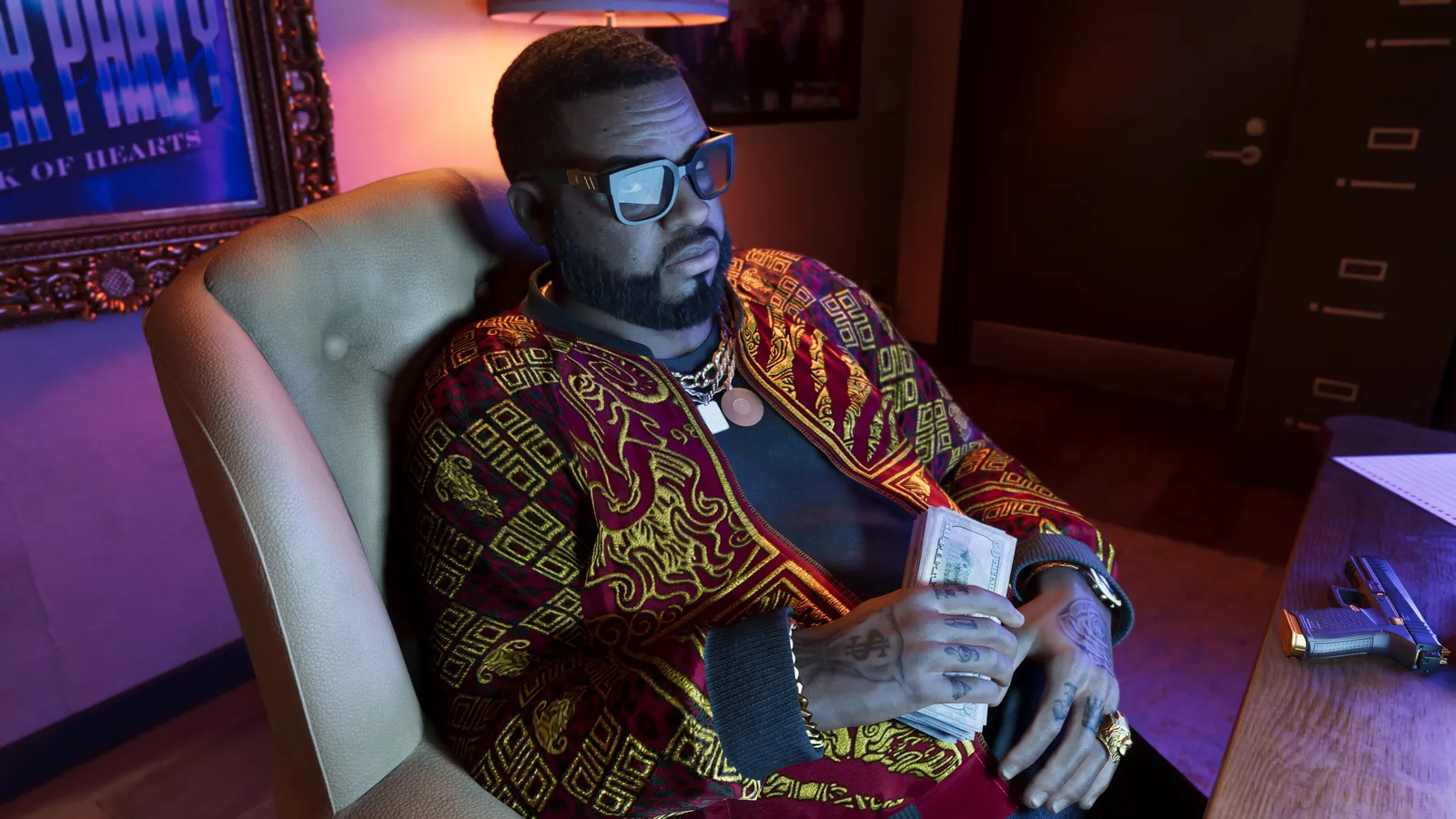 Official GTA VI artwork used on the Boobie Ike - GTA VI character page