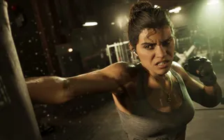 Official Rockstar screenshot of Lucia Caminos