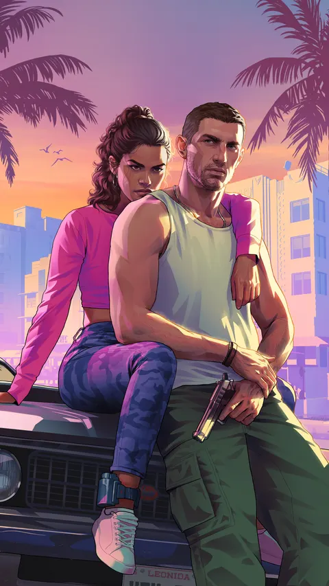 Jason and Lucia 01 — official GTA VI artwork