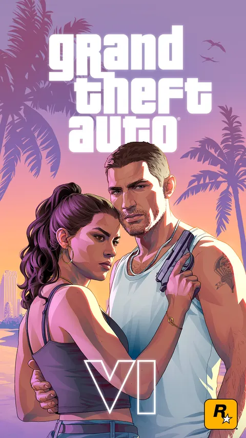 Jason and Lucia Beach (With Logos) — official GTA VI artwork