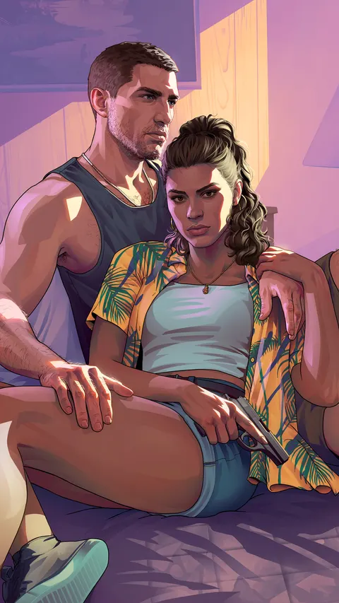 Jason and Lucia Motel — official GTA VI artwork