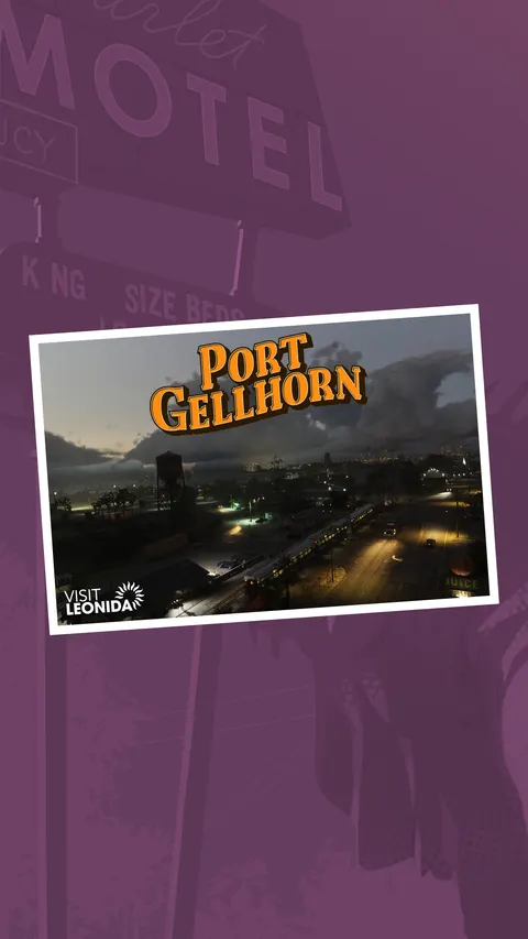 Port Gellhorn Postcard — official GTA VI artwork