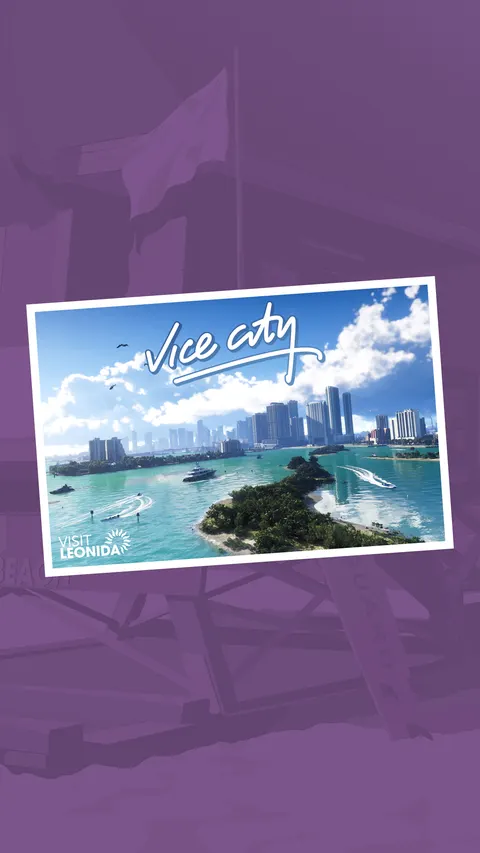 Vice City Postcard — official GTA VI artwork
